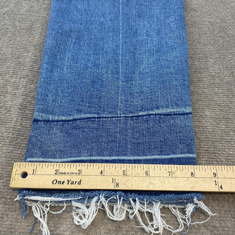 Dear‎ John Frankie Straight Jeans Womens 32 Blue High Rise Fringe Stretch Denim - Picture 13 of 14